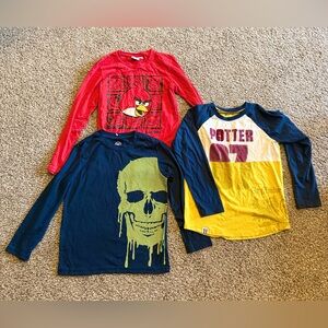Boys size 8 long sleeve shirts (set of 3)